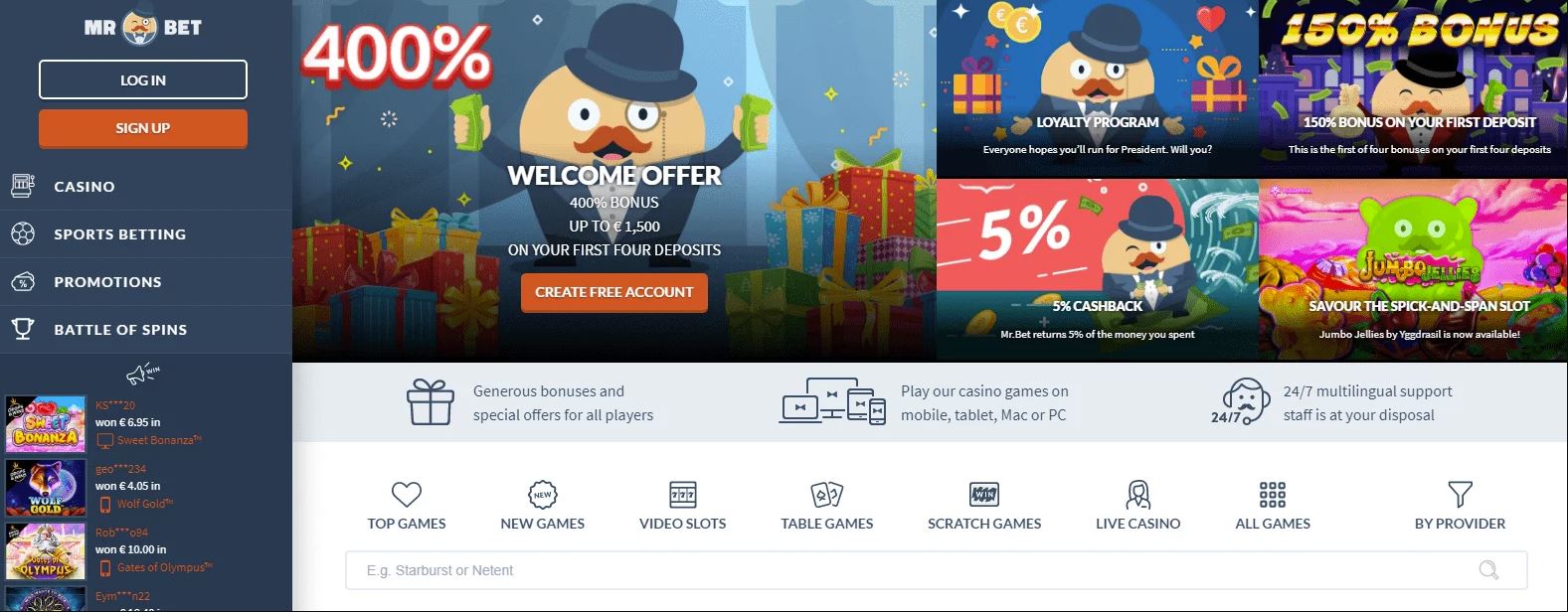 mr bet casino app