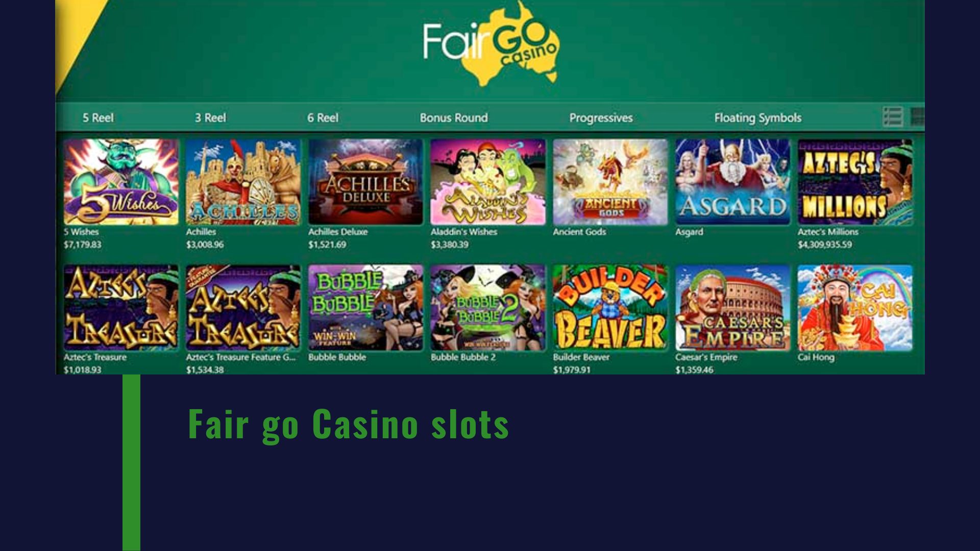 Fair go Casino slots 