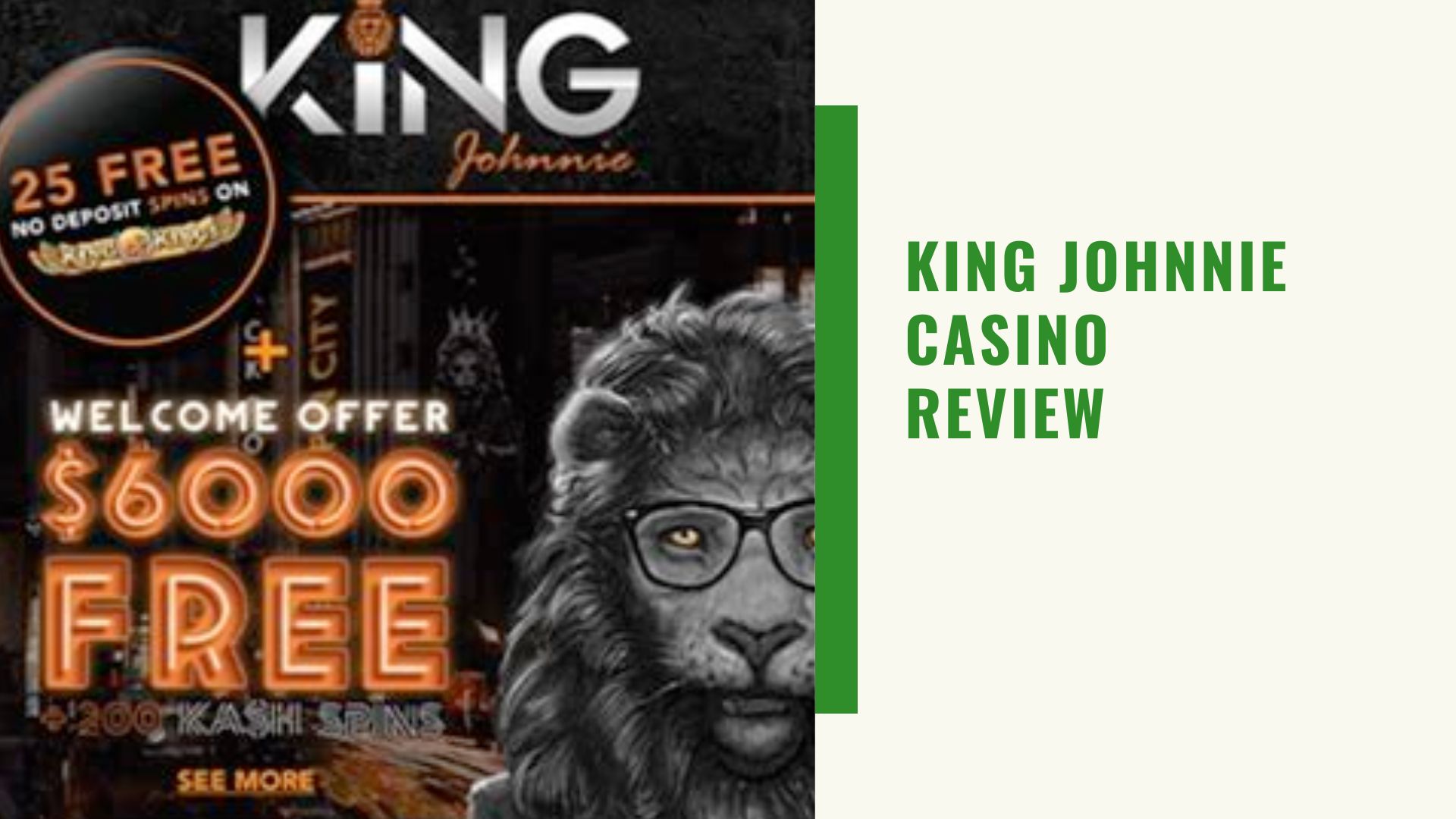 King johnnie casino login